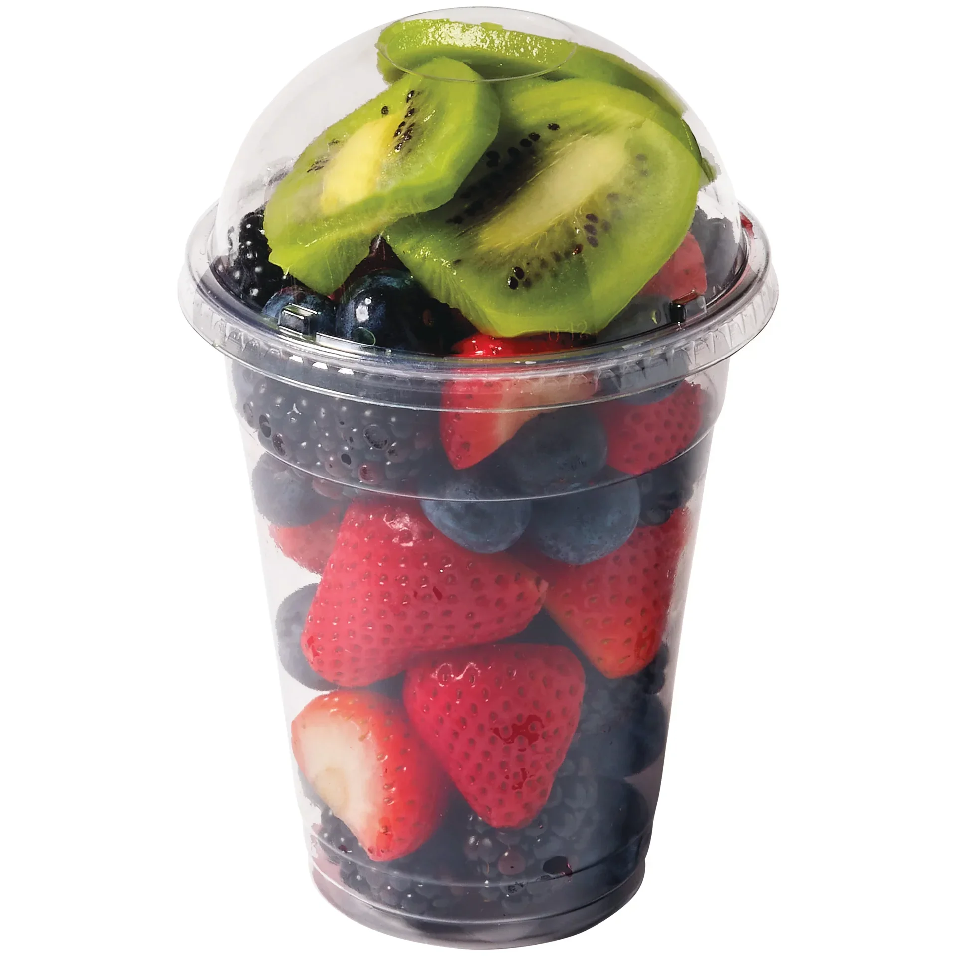 slide 1 of 1, H-E-B Fresh Mixed Berries & Kiwi Fruit Cup, per lb