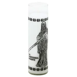 St. Jude Candle Company La Santisima Muerte Glass Jar Candle - White