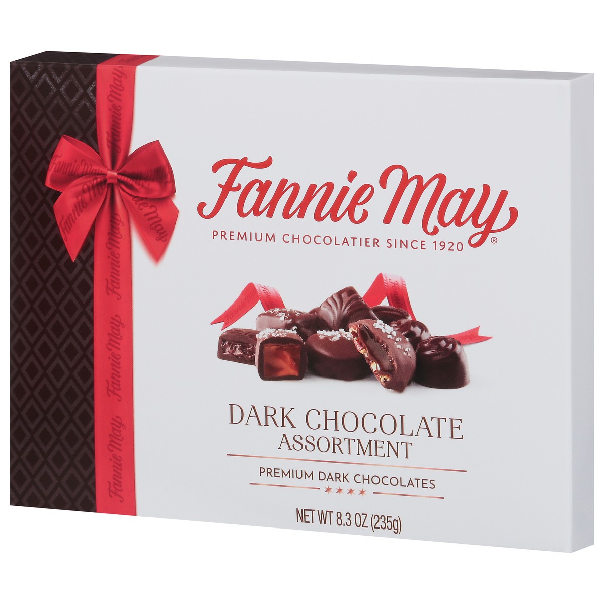 slide 4 of 14, Fannie May Premium Assortment Dark Chocolate 8.3 oz, 8.3 oz