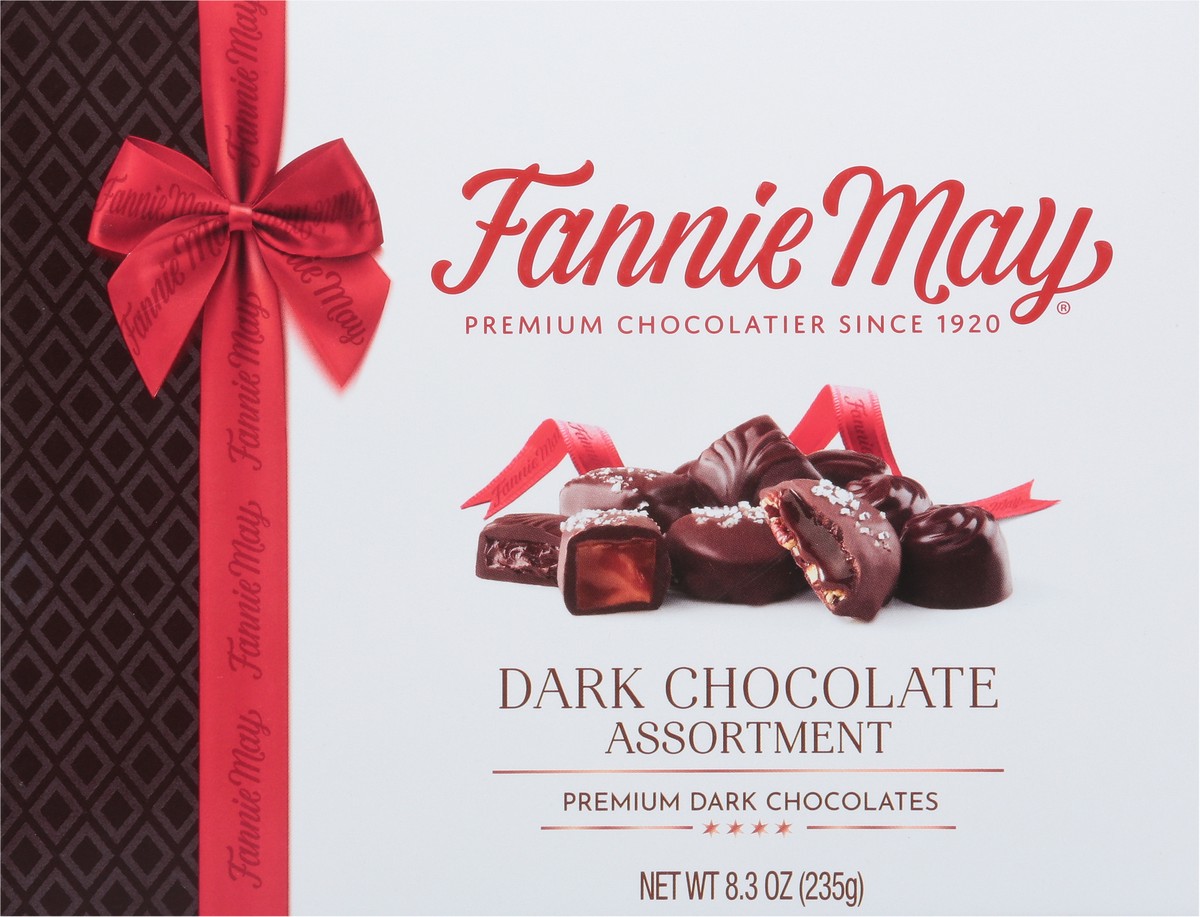 slide 10 of 14, Fannie May Premium Assortment Dark Chocolate 8.3 oz, 8.3 oz
