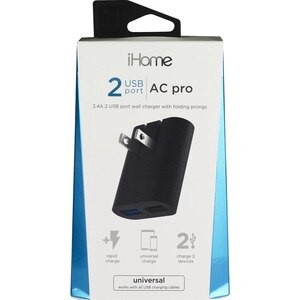 slide 1 of 1, Ihome Compact Wall Charger, 1 ct