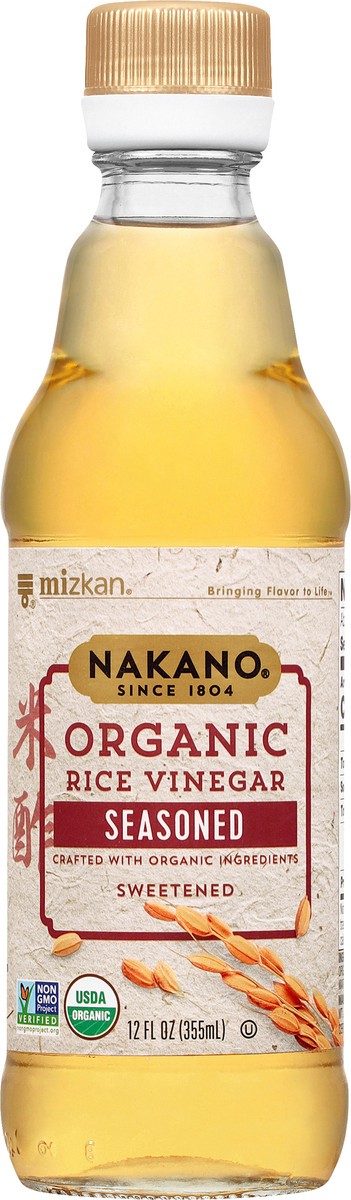 slide 6 of 9, Nakano Organic Seasoned Rice Vinegar, 12 fl oz