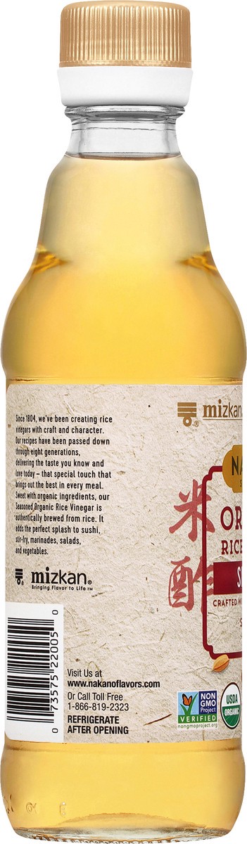 slide 7 of 9, Nakano Organic Seasoned Rice Vinegar, 12 fl oz
