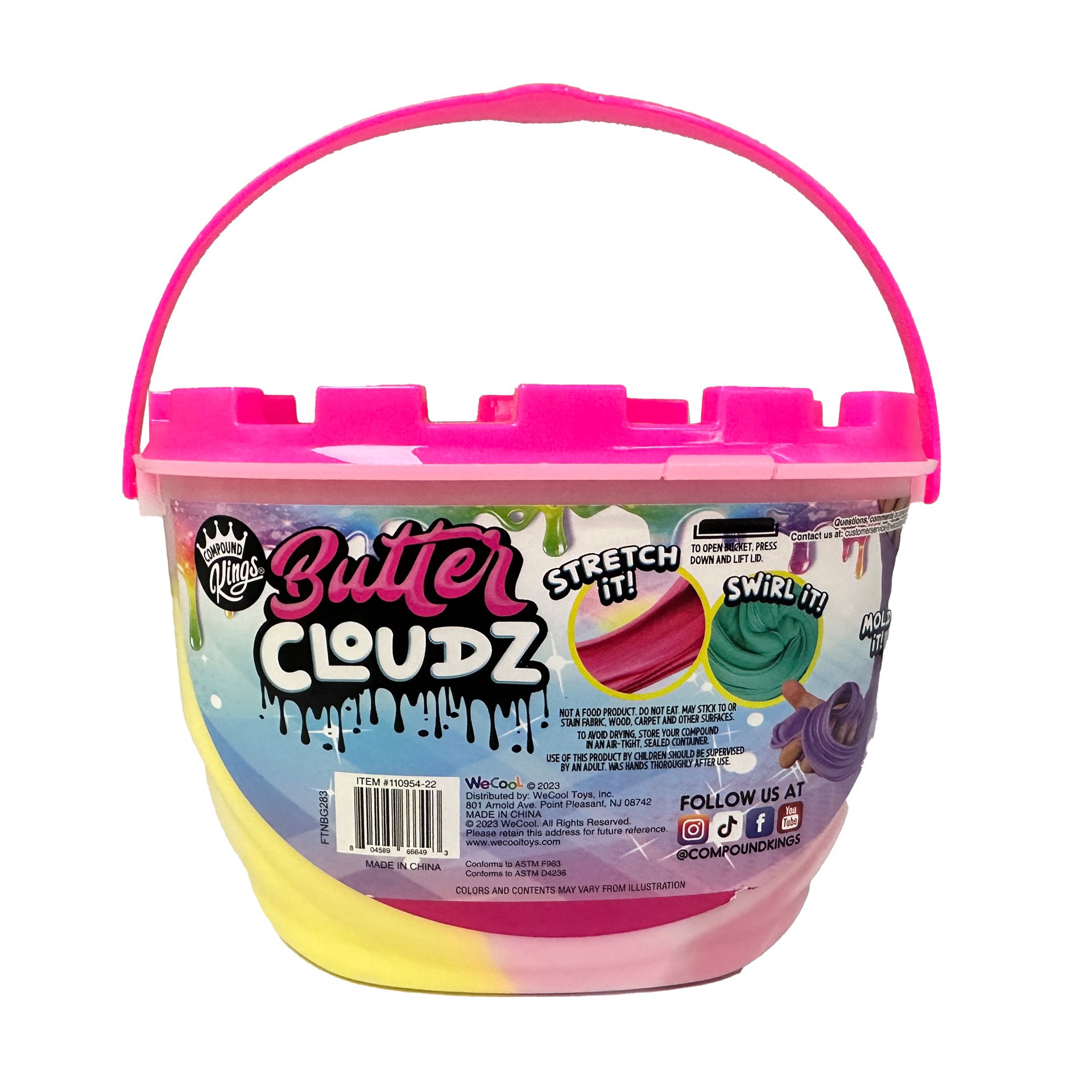 slide 3 of 6, Compound Kings Passion Fruit Butter Cloudz Scented Slime, 13.4 oz