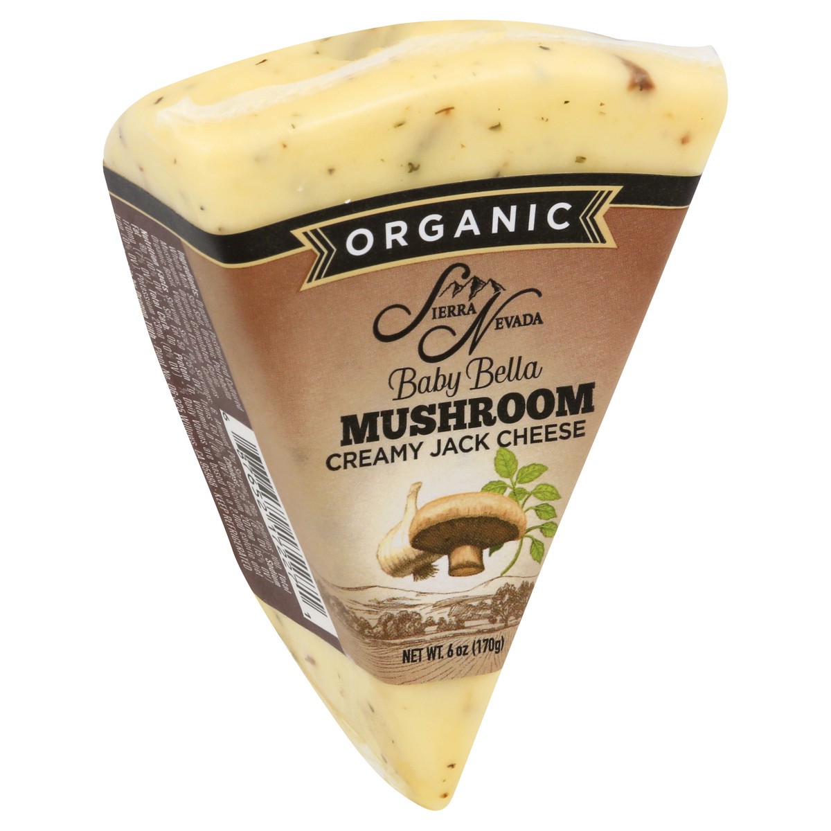 slide 6 of 12, Sierra Nevada Organic Baby Bella Mushroom Creamy Jack Cheese 6 oz, 6 oz