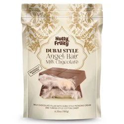 Nutty & Fruity Dubai Style Angel Hair Milk Chocolate Bars