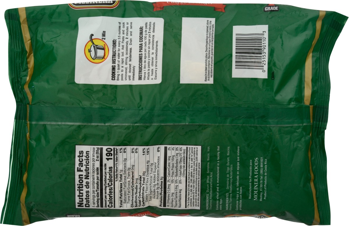 slide 4 of 9, Molinera Angel Hair Pasta - 10 oz, 10 oz