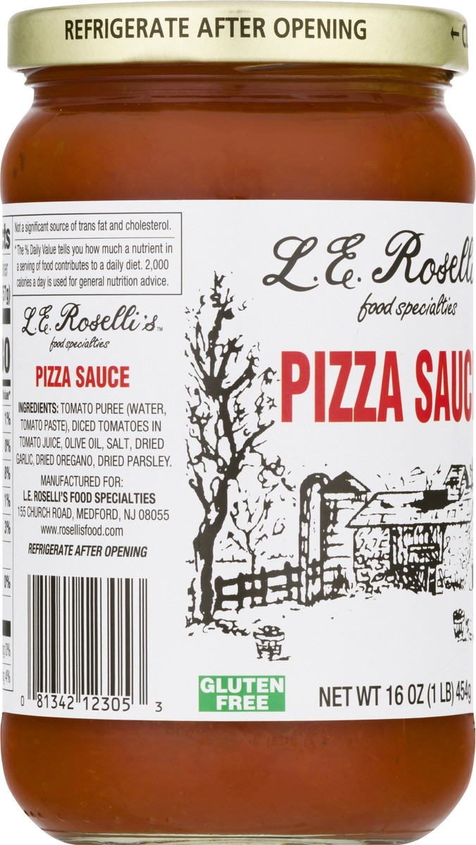 slide 8 of 12, LE Rosellis Gluten Free Pizza Sauce 16 oz, 16 oz