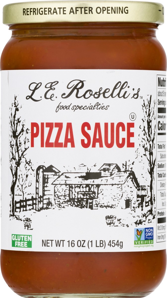 slide 12 of 12, LE Rosellis Gluten Free Pizza Sauce 16 oz, 16 oz