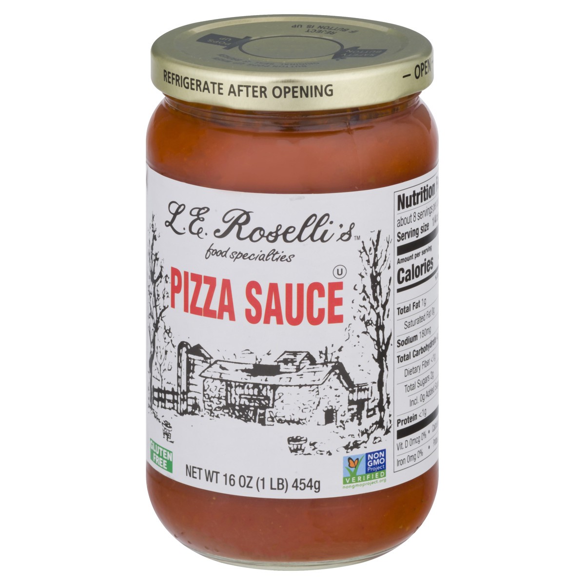 slide 2 of 12, LE Rosellis Gluten Free Pizza Sauce 16 oz, 16 oz