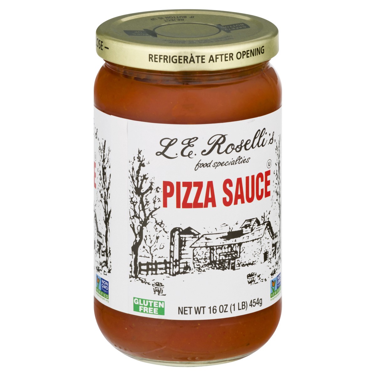 slide 9 of 12, LE Rosellis Gluten Free Pizza Sauce 16 oz, 16 oz