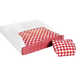 Bagcraft Red Check 12 in x 12 in Deli Wrap