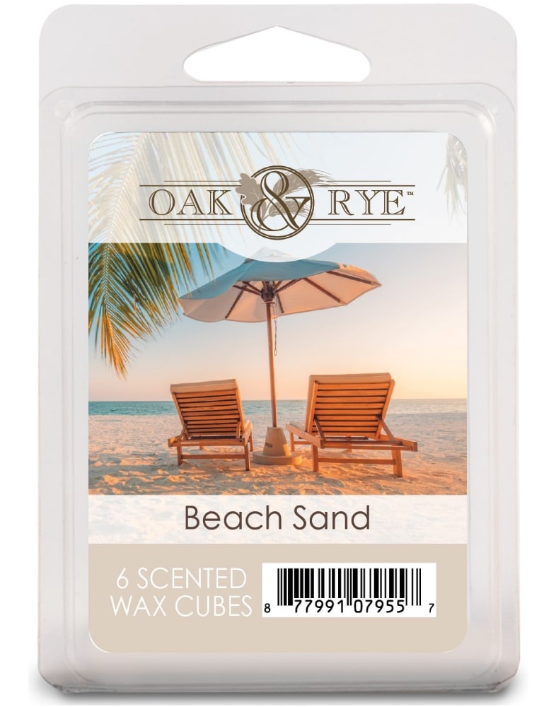 slide 1 of 1, Oak & Rye Beach Sand Scented Wax Cube Melts - 6 Pk, 2.5 oz