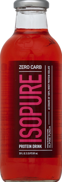 slide 1 of 1, Nature's Best Isopure Zero Carb Alpine Punch, 20 oz
