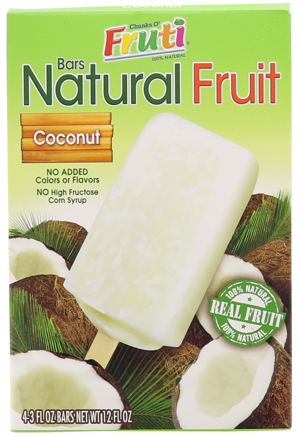 slide 1 of 1, Fruti Chunks Frutti B/coconut, 1 ct