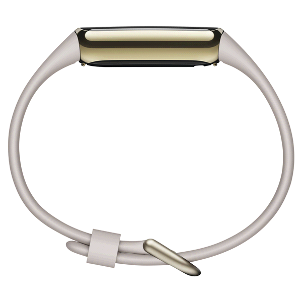 slide 10 of 13, Fitbit Luxe in Lunar White and Soft Gold Stainless Steel, 1 ct
