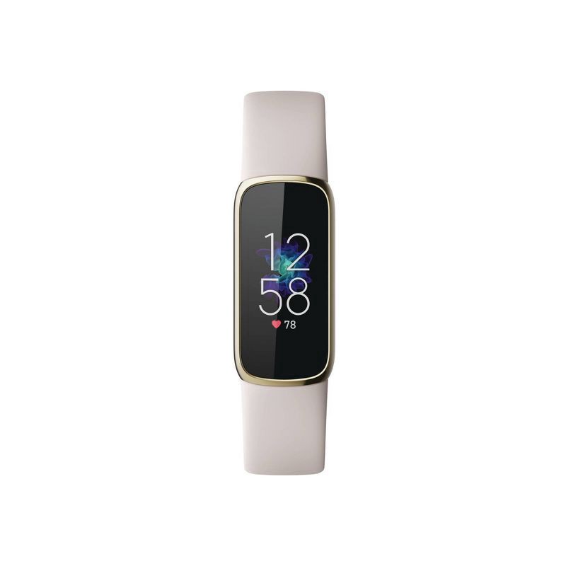 slide 1 of 13, Fitbit Luxe in Lunar White and Soft Gold Stainless Steel, 1 ct