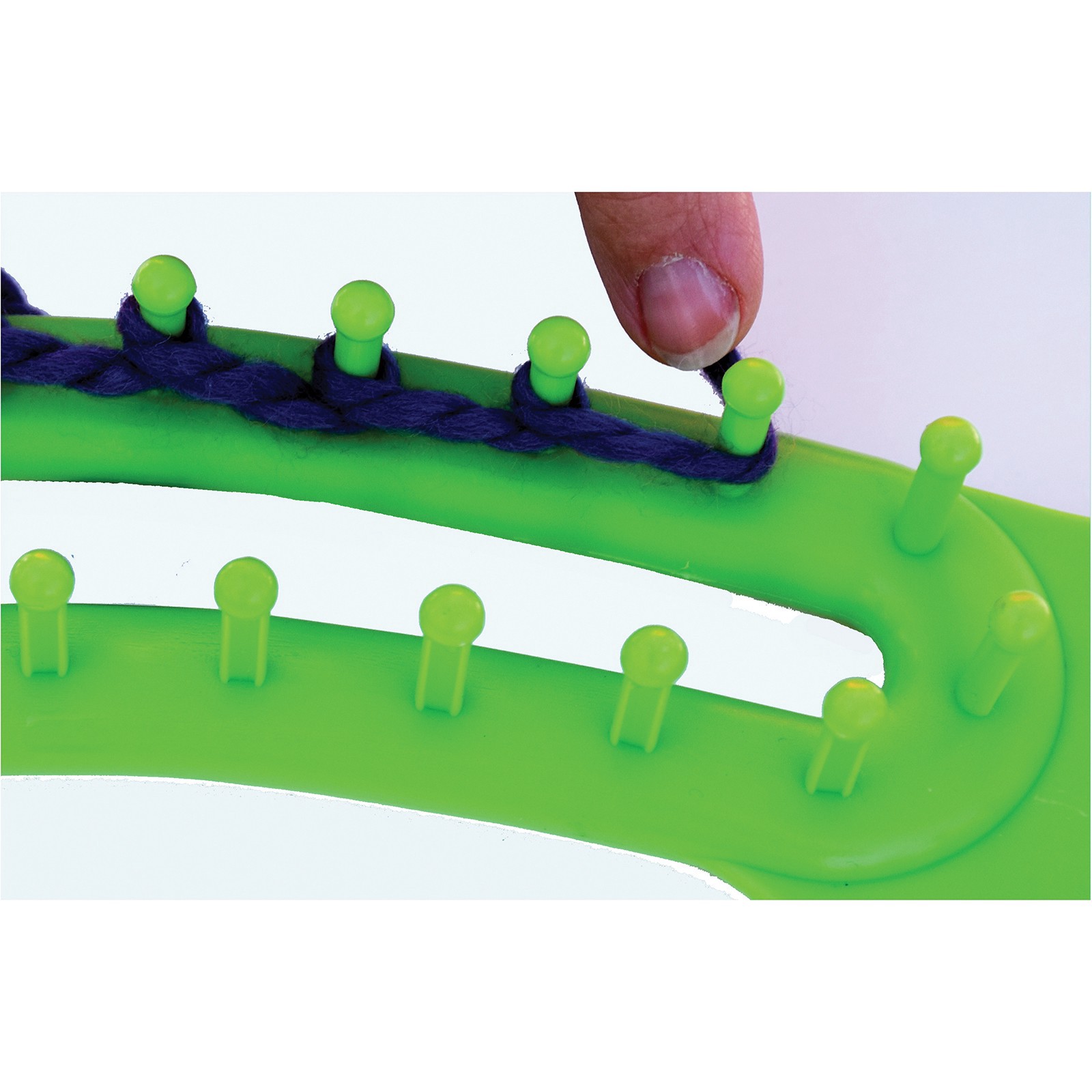 slide 3 of 7, Knit Quick Infinity Loom By Loops & Threads, 25.6 in x 8.2 in x 1.2 in