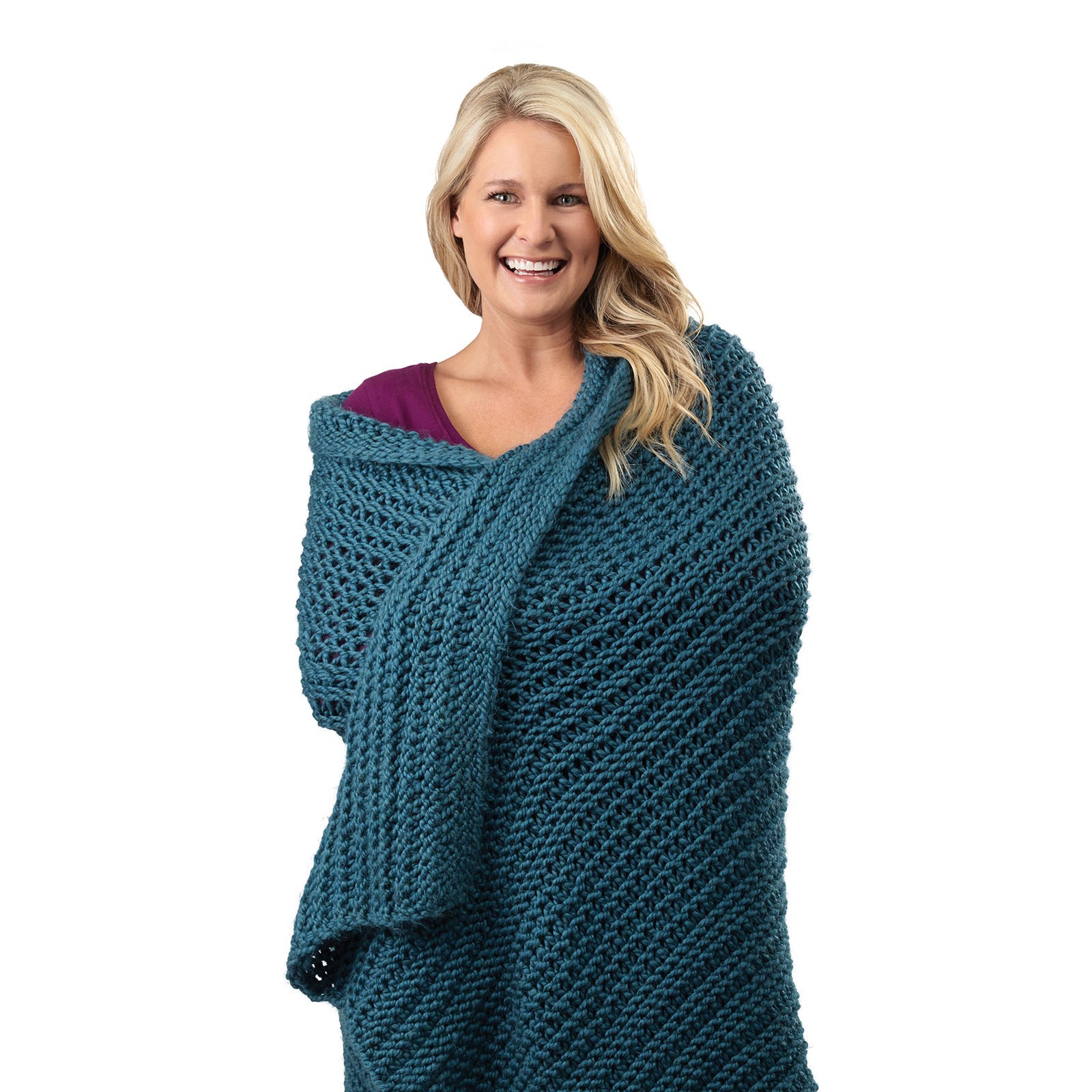 slide 7 of 7, Knit Quick Infinity Loom By Loops & Threads, 25.6 in x 8.2 in x 1.2 in