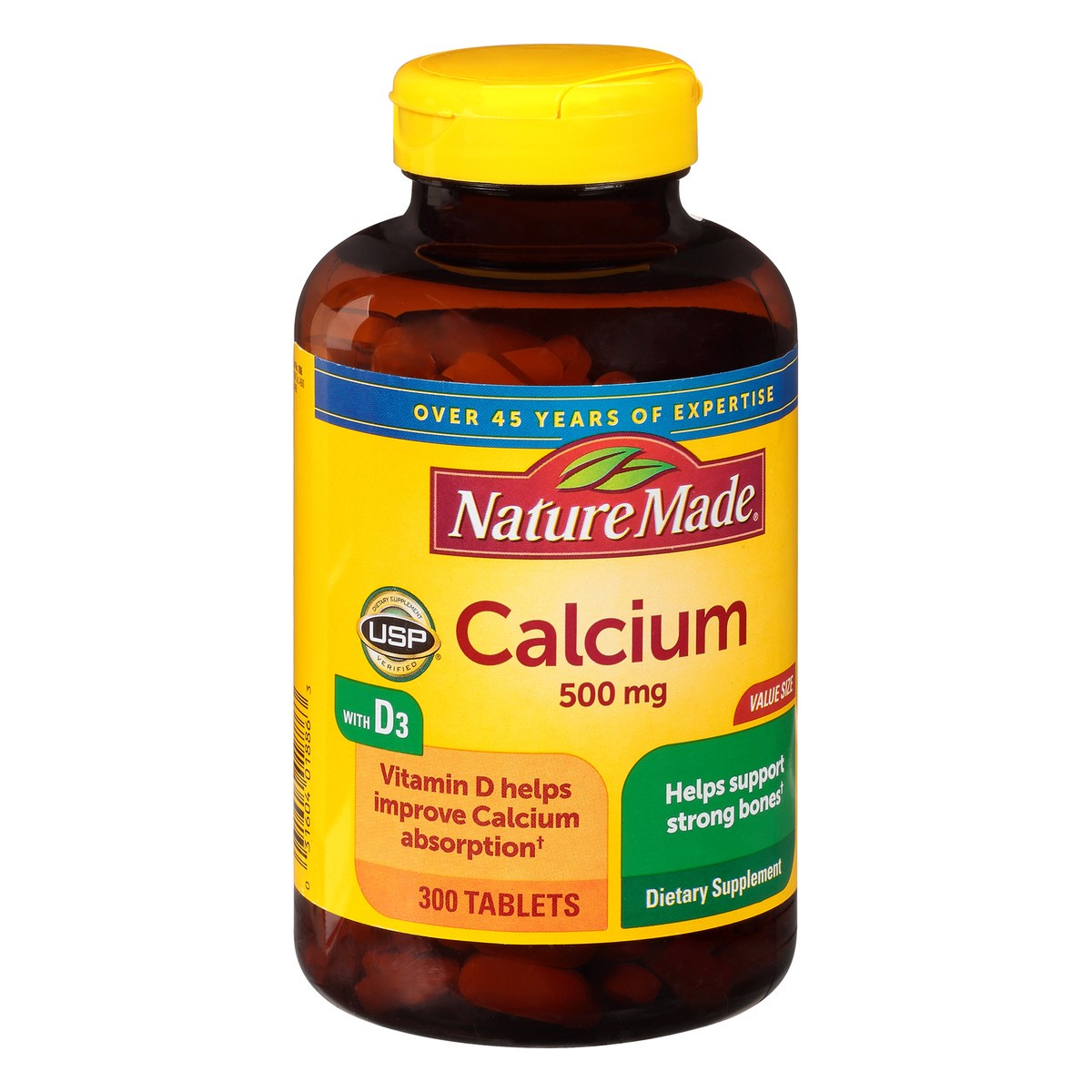 slide 3 of 9, Nature Made Value Size 500 mg Tablets Calcium 300 ea, 300 ct