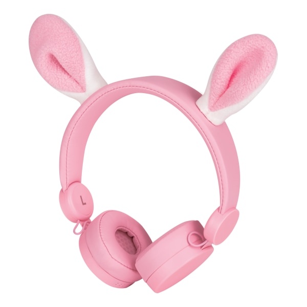 slide 1 of 1, Ativa Kids On-Ear Wired Animal Headphones With On-Cord Microphone, Rabbit, 1 ct