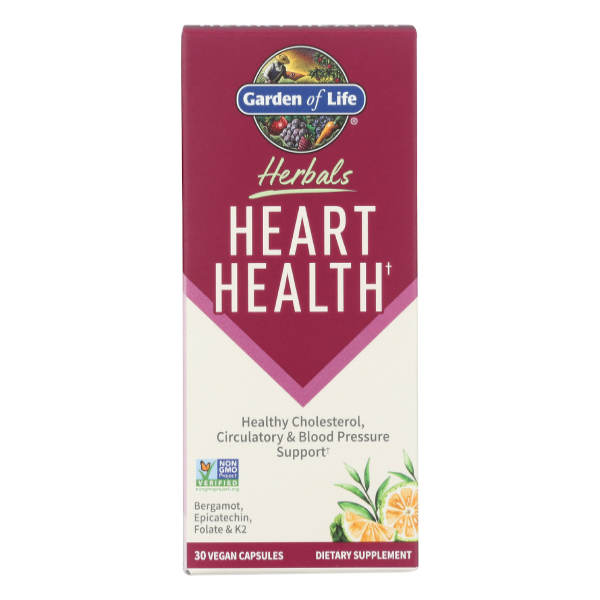 slide 1 of 1, Garden Of Life Herbals Heart Health, 30 ct
