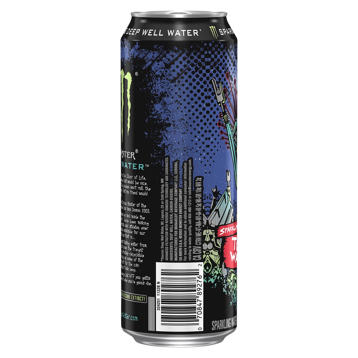 slide 2 of 4, Monster Tour Water Sparkling 24/19.2oz, 19.20 fl oz