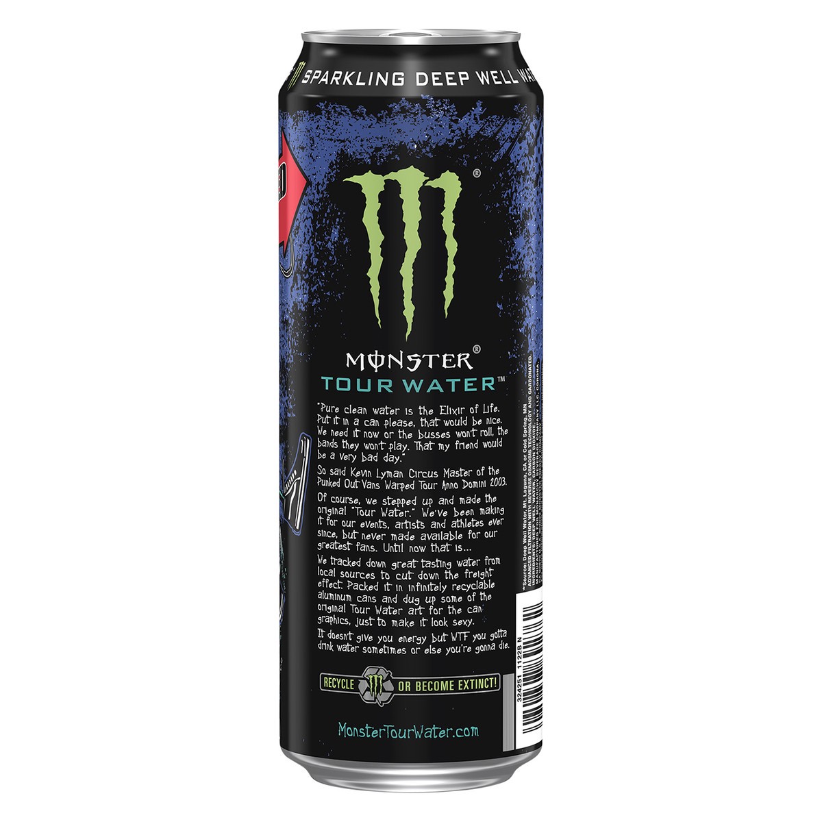 slide 4 of 4, Monster Tour Water Sparkling 24/19.2oz, 19.20 fl oz
