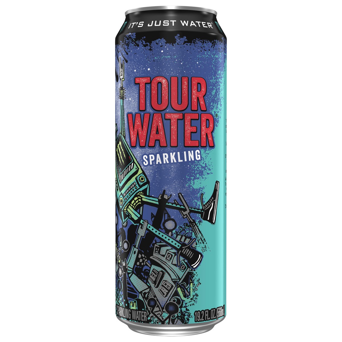 slide 1 of 4, Monster Tour Water Sparkling 24/19.2oz, 19.20 fl oz