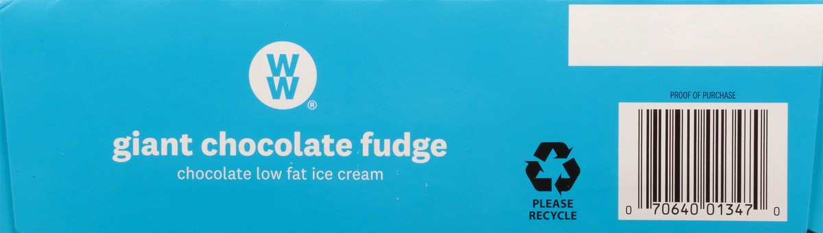 slide 4 of 14, WW Giant Chocolate Fudge Ice Cream Bars 6 - 3.5 fl oz Bars, 6 ct