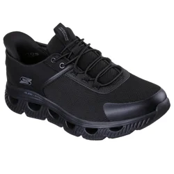 Skechers Men's Bobs Arc Waves Slick Turn Slip-In, Black, Size 8