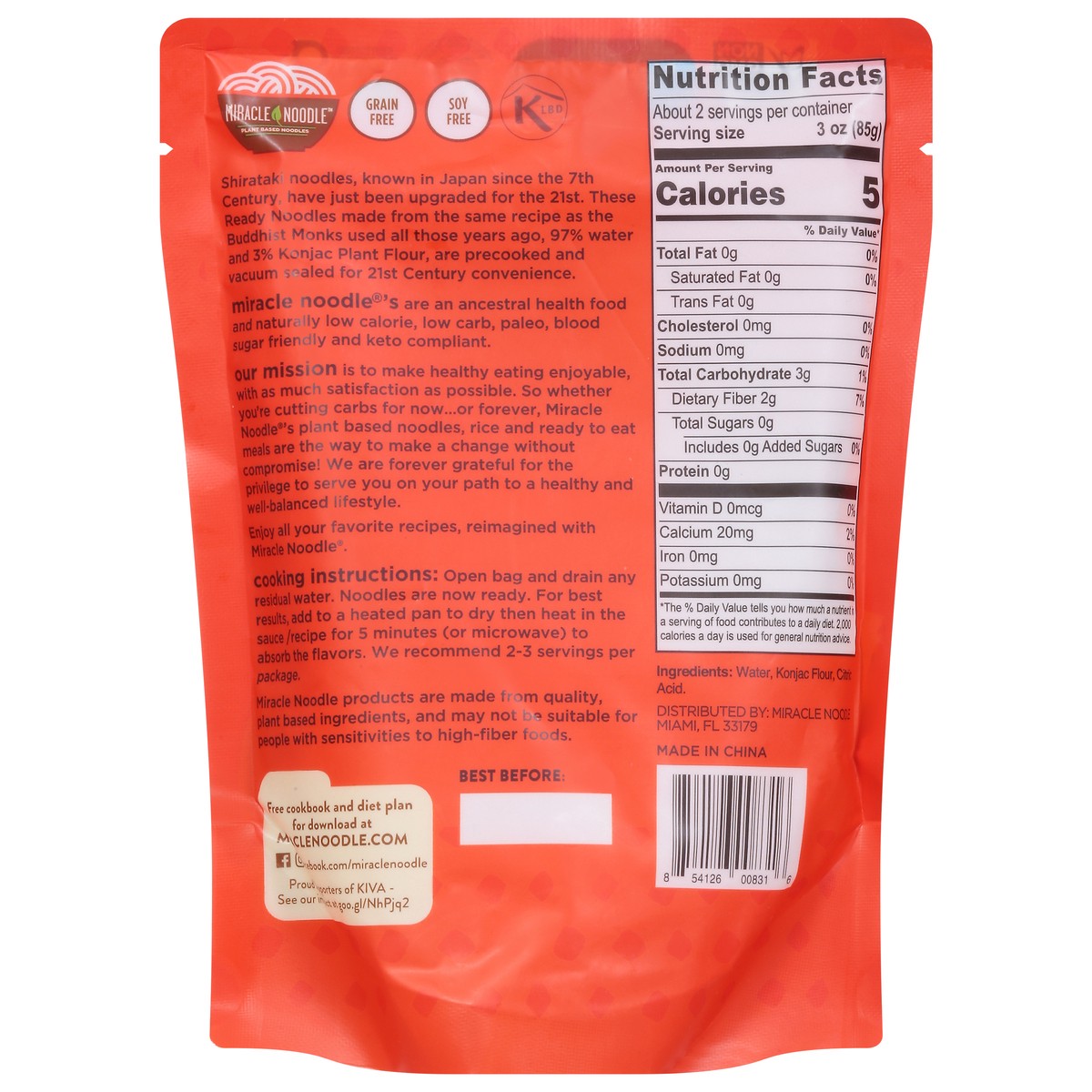 slide 13 of 13, Miracle Noodle Kitchen Fettuccine Style Ready-To-Eat Noodle - 7 oz, 7 oz