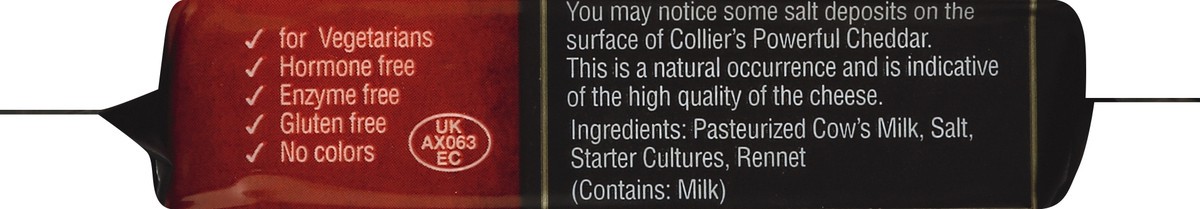 slide 3 of 5, Collier's Welsh Cheddar Cheese, 7 oz