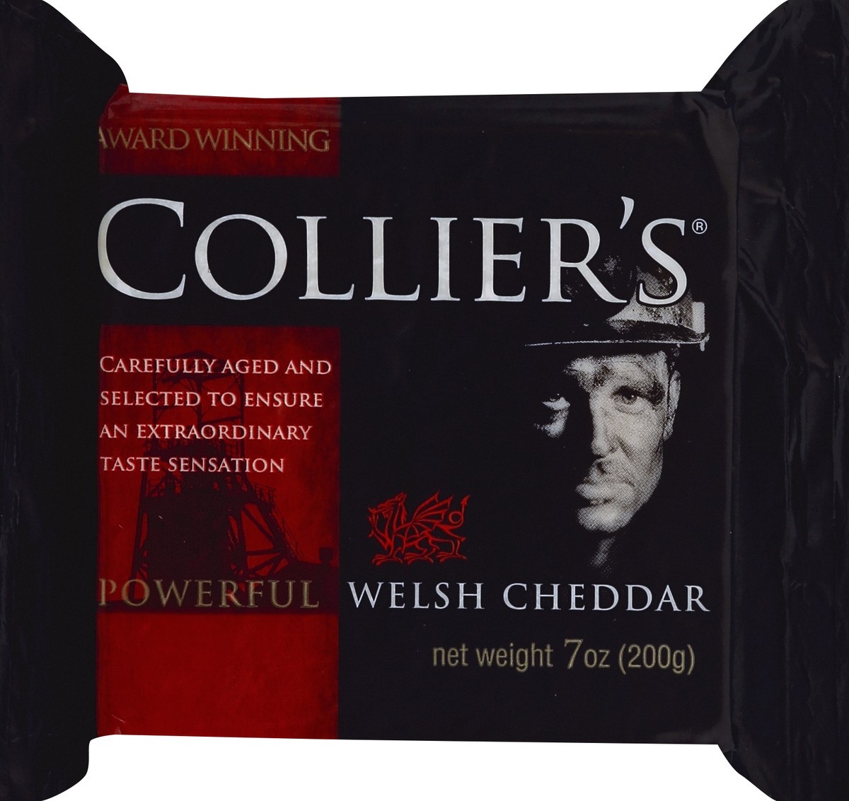 slide 5 of 5, Collier's Welsh Cheddar Cheese, 7 oz