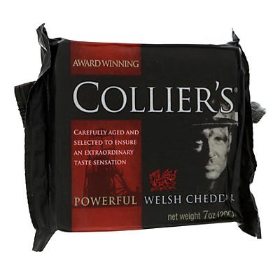 slide 1 of 5, Collier's Welsh Cheddar Cheese, 7 oz