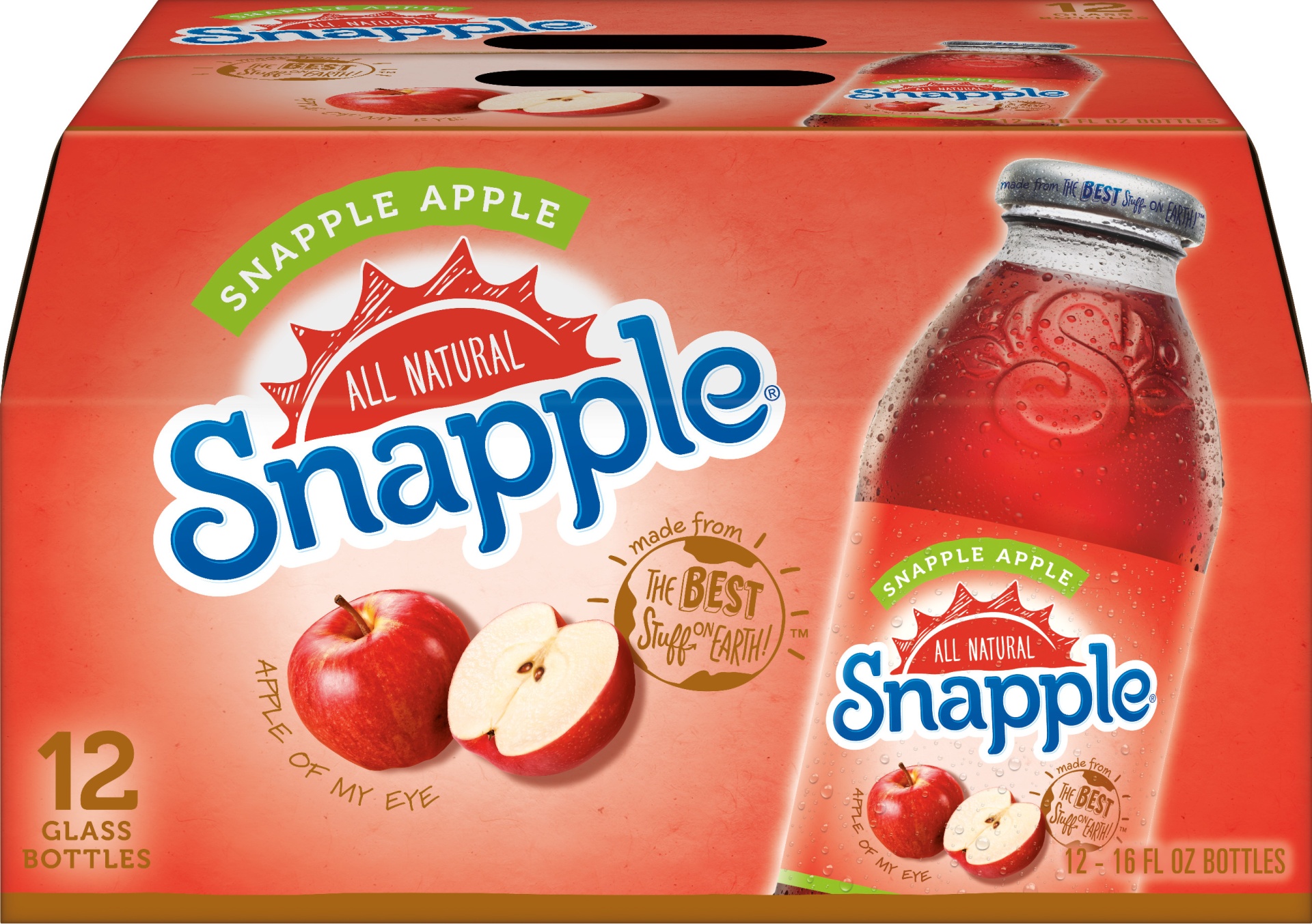 slide 1 of 3, Snapple Apple Juice Drink - 192 fl oz, 192 fl oz