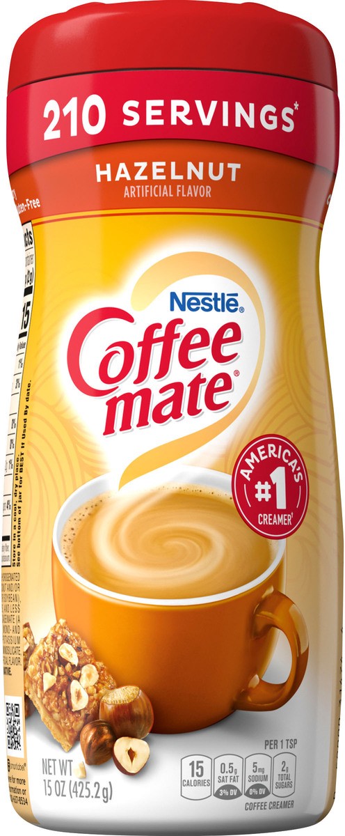 slide 5 of 8, Coffee mate Nestle Coffee mate Hazelnut Powder Coffee Creamer, 15 oz