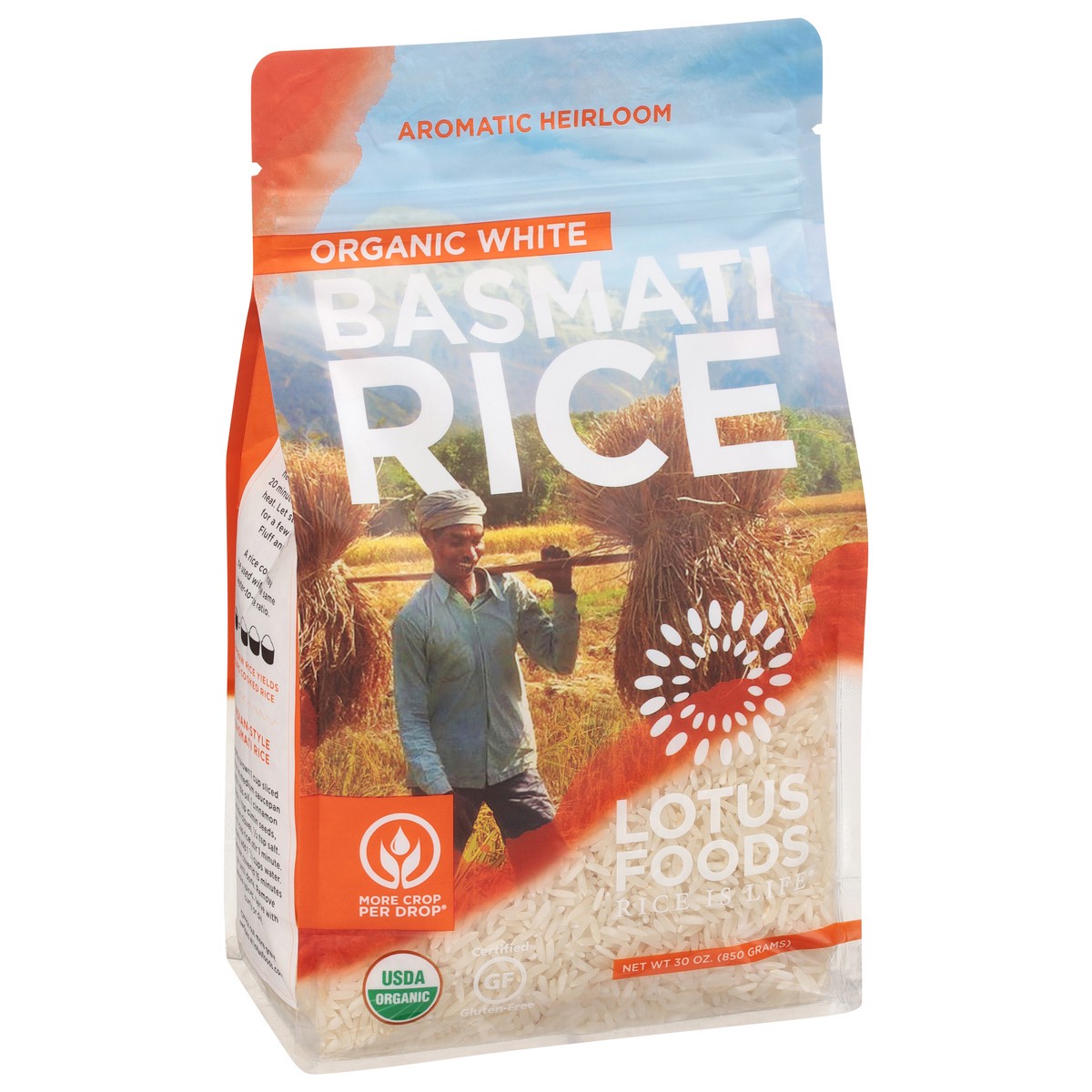 slide 4 of 9, Lotus Foods Organic White Basmati Rice 30 oz, 30 oz