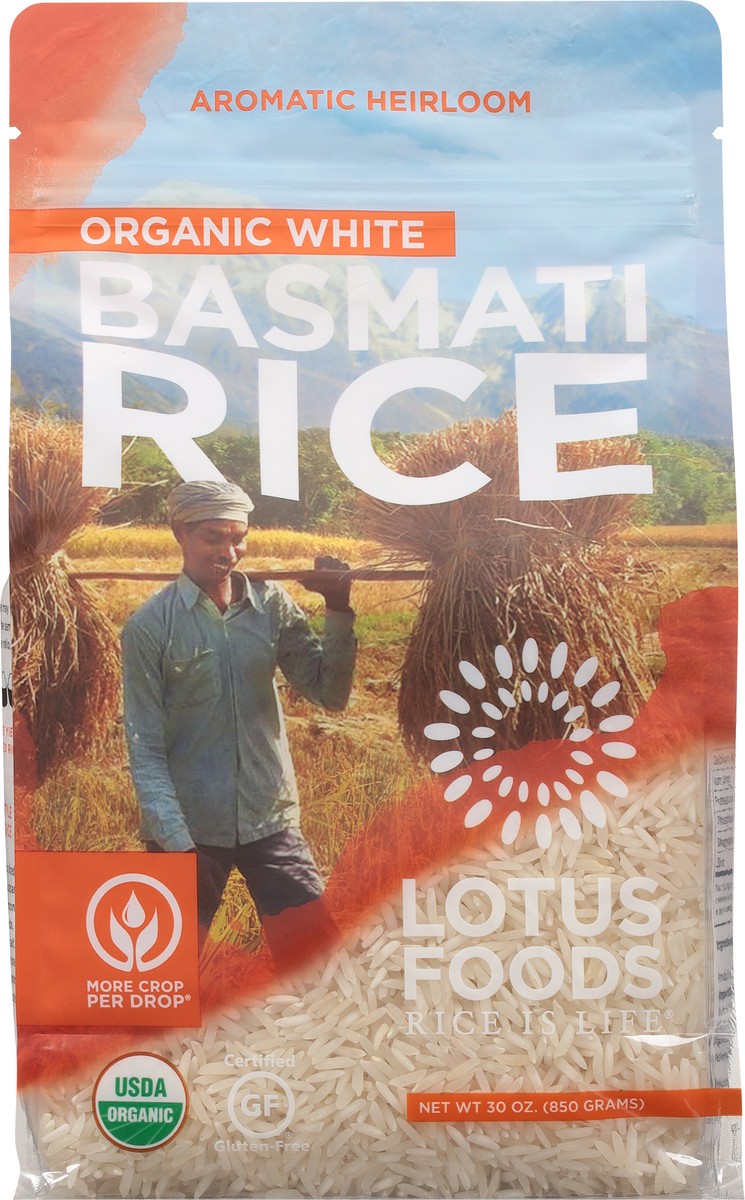 slide 8 of 9, Lotus Foods Organic White Basmati Rice 30 oz, 30 oz