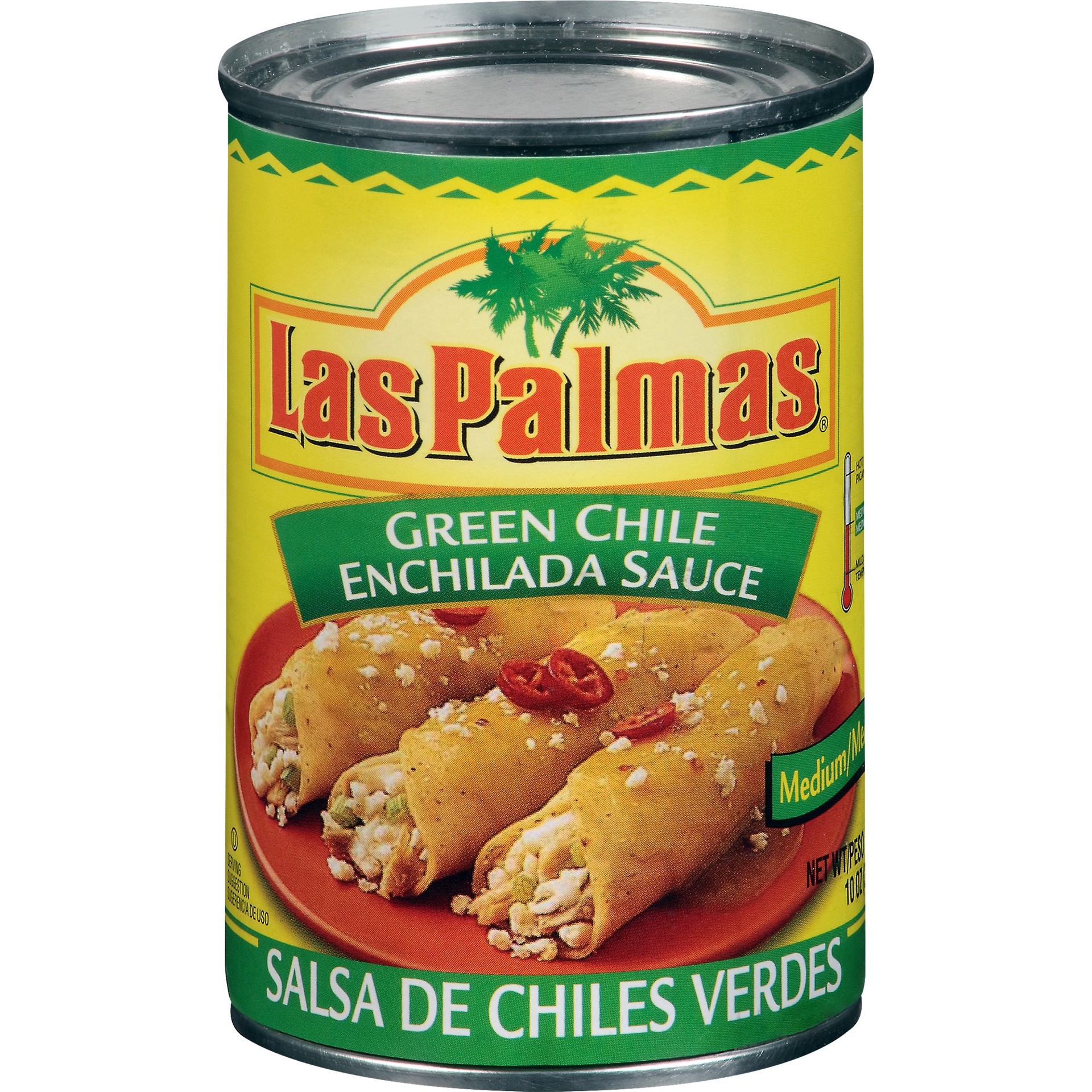 slide 10 of 13, Las Palmas Medium Green Chile Enchilada Sauce, 10 oz, 10 oz