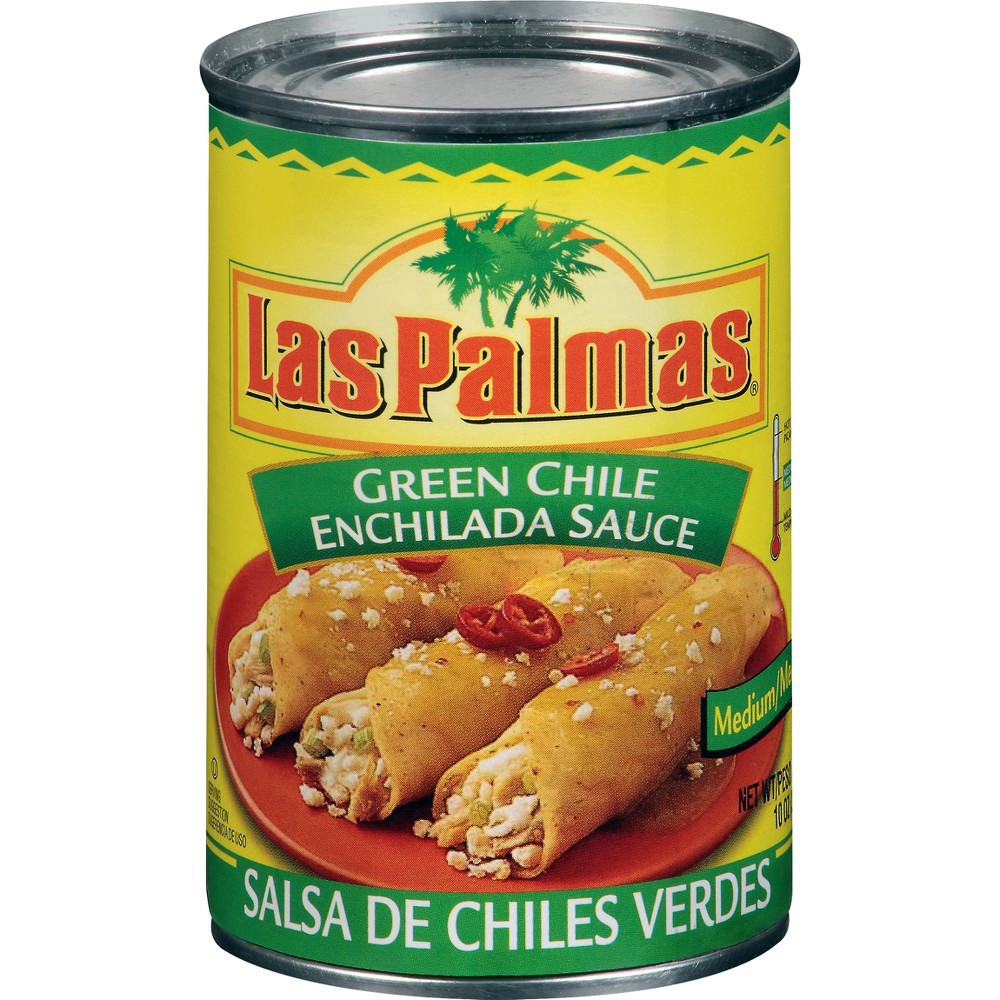 slide 3 of 13, Las Palmas Medium Green Chile Enchilada Sauce, 10 oz, 10 oz