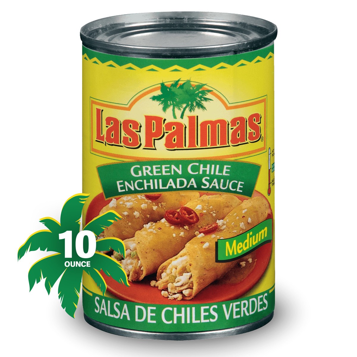 slide 1 of 13, Las Palmas Medium Green Chile Enchilada Sauce, Kosher, 10 oz, 10 oz