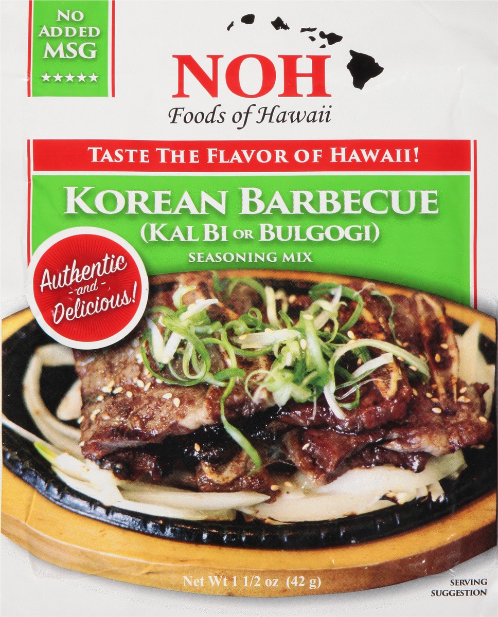 slide 6 of 9, NOH Korean Barbeque (Kal Bi) Seasoning Mix, 1.5 oz