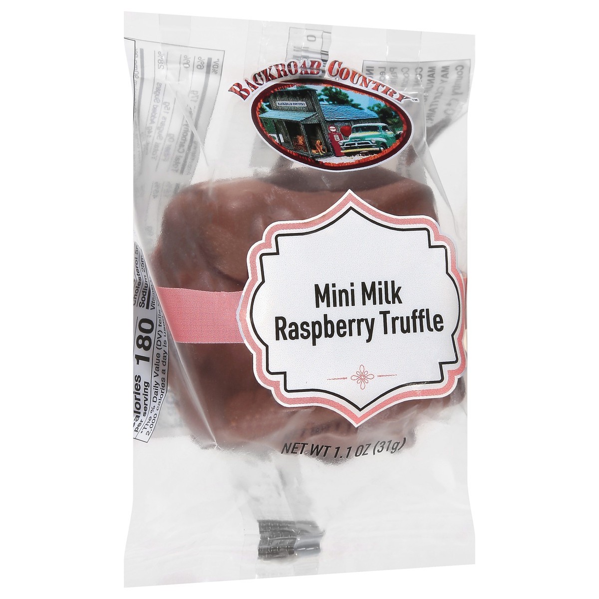 slide 4 of 4, Backroad Country Milk Raspberry Truffle Mini 1.1 oz, 1 oz