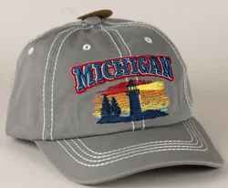 Michigan Lighthouse Sunset Hat