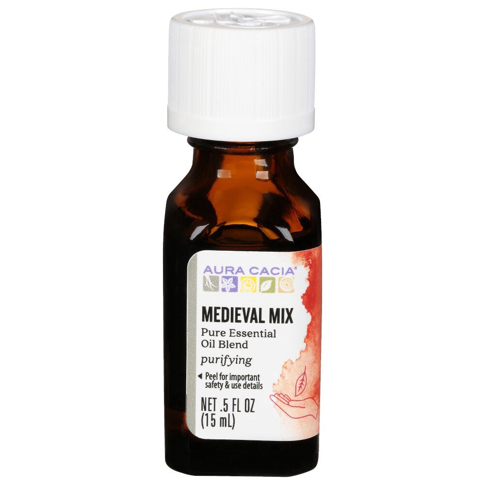 slide 3 of 3, Aura Cacia Medieval Mix Essential Oils Blend, 0.5 oz