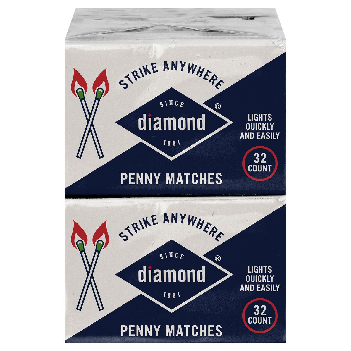 slide 1 of 5, Diamond Strike Anywhere Matches, 10/32 ct