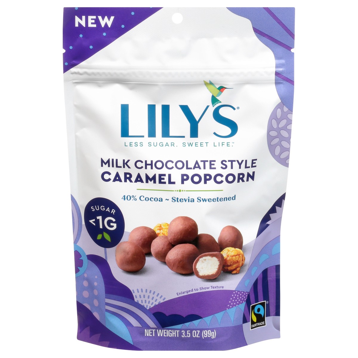 slide 1 of 12, Lily's Sweets Milk Chocolate Caramel Popcorn, 3.5 oz