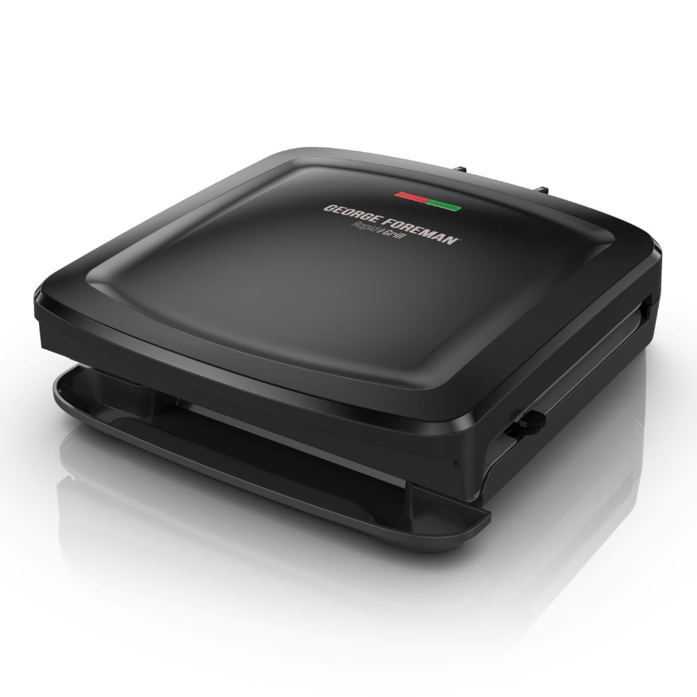 slide 1 of 1, George Foreman 4-Serving Electric Indoor Grill - Black, 1 ct