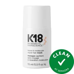 K18 Biomimetic Hairscience Mini Leave-in Molecular Repair Hair Mask 0.5 oz/ 15 mL